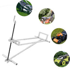 880 lbs Capacity Lawn Mower Lift Tool, Adjustable Steel Lawn Tractor Lift Jack, for Mowers, Garden Tractors, Riding Tractors Repair, Maintenance Lifter (Gray)