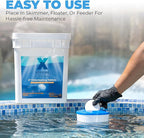 XtremeClear 45lbs Chlorine Tablets, 3" Swimming Pool & Spa Chlorine Tablets Long-Lasting, Slow Dissolving, Chlorine Tabs 3 Inch Tablets Bucket