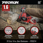 PRORUN 37.2cc 14-in. Gas-Powered 2-Cycle Chainsaw