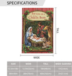 Christmas Birth Garden Flag Vertical Double Sided Outdoor Yard Flags 12.5x18 Inch Burlap Banners Vertical Double Sided for Outdoor Decor Lawn