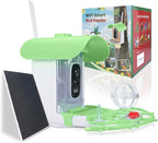 Bird Feeder with Camera, Smart Bird Cam with AI Identify BirdSpecies, Auto Record BirdVideo, Instant Notifications, 2K Video Live Stream Camera with Solar Panel for Birds Lover