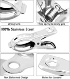 BESTEEL Upgraded 40 PCS Garden Clips, Greenhouse Clamps 100% Stainless Steel Heavy Duty Greenhuose Clips for Netting - Strong Grip to Hold Down Shade Cloth or Plant Cover on Garden Greenhouse Hoops