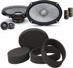 Alpine R2-S69C High-Resolution 2-Way Speaker Set / 6x9 with RKFR69 3-Piece Foam Ring Speaker Enhancement