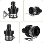 Faucet Connector for Portable Cordless Pressure Washer Use, Faucet Water Providing Way of Car Floor Wall Fence Cleaning(Note: for Pipe Diameter:0.4 Inch Use Only)