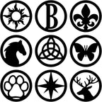 Touch of Class Pathways Reflective Driveway Marker Stake Set of Two for Outdoor Use | Butterfly Emblem Design | Personalized Tall Reflector Set of 2 | Black Durable Finish