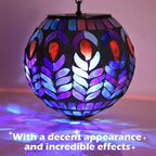 Hanging Solar Lantern Outdoor Waterproof - Solar Gazing Ball Mosaic Outdoor Hanging Lights Hanging Lantern Garden, Patio, Pathway & Yard Décor
