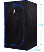 The Miracle Sauna - Full-Size Portable Far Infrared Sauna with Side Panels, Heated Floor Mat, and Portable Chair - Experience Personal Portable Spa for Complete Relaxation.