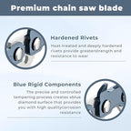 6" Pruning Chainsaw Chain Replacement for RYOBI P25013,P25013BTL 18V Pruning Chainsaw,RY6C1 Mini Saw Chain,38 Drive Links 0.043" Gauge 1/4" LP Pitch (3 Pack)