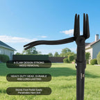 Weed Puller Tool - Stand Up Heavy Duty Weeding Tool with 47.8'' Long Handle, Foot Platform Design & 4-Claw Steel Head Design - Easily Remove Weeds Without Bending, Pulling, or Kneeling