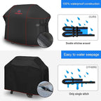 Comnova Grill Cover 75 Inch, 7109 BBQ Cover for Weber Summit 600 Series 6 Burner Grills, 600D Heavy Duty & Waterproof Barbeque Cover for Weber, Char-Broil, Monument, Brinkmann, Dyna-glo, and Nexgrill