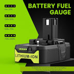 ARyee 3000mAh P108 Compatible with Ryobi Lithium Battery 18 Volt ONE+ P102 P103 P104 P105 P107 P108 P109 P190 P191 P122 with LED