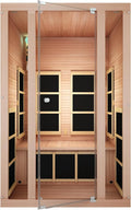 JNH Lifestyles 2-Person Ensi Cedar Home Infrared Sauna Ultra-Low EMF with Red Light Therapy – Indoor Personal Wellness Spa for House and Gym