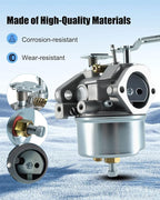 Carburetor Fit for Troy Bilt 42010 8HP 24" Snow Thrower, Snow Blower Carb with Fuel Filter Tune Up Kit