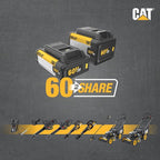 Caterpillar DG631 60V Brushless 18” Chainsaw, Battery Chainsaw with Chain Brake for Safety, Electric Chainsaw Cordless with Tool-Free Chain Tensioning – Battery & Charger Included