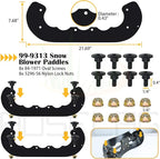 99-9313 Snow Blower Paddles with 55-8760 Scraper 55-9300 Belt Replaces Toro 125-1128, 55-9250, 55-9251, 88-0771 for Toro 38518 CCR2000 CCR2400 CCR2400E CCR2400R CCR2500 CCR3000 Snowthrowers