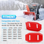2PCS 106-4588-01 Snowblower Skid Shoes with Mounting Hardware Compatible with Toro Power Max Model 724 726 826 828 926 928 1028 1128 37770 37771 37772 38595 38629 Replace# A107BD 780-712