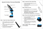 Upscale 8-Inch Cordless Mini Chainsaw – Brushless Motor, Lightweight 4 lbs, Safety Lock, 21V Power (Battery Not Included, Assembly Required)