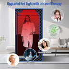 Portable Full Size Infrared Sauna for Home| One Person Spa Tent with Red Light| Personal Indoor Saunas with 660nm Red Light Therapy Lamp| Separate Heating Foot Pad and Reinforced Chair for Relaxation