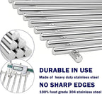 Genesis Grill Parts for Weber 300 Weber 310 Weber 330 Genesis E330 E310 S310 S330 EP330 S320 E320 Grill Parts, 17.5" Flavorizer Bars 7620 Genesis 7528 Grill Grates 7622 Heat Deflector Grill Accessory