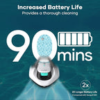 AIPER Cordless Robotic Pool Cleaner, Pool Vacuum Lasts 90 Mins, LED Indicator, Self-Parking, Ideal for Above-Ground Flat Pool up to 860 sq.ft