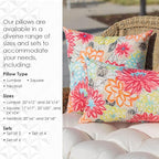 RSH DECOR: Square Throw Pillows Set of 4 | 17” x 17” | All-Weather Spun Fabric | Water and Fade-Resistant | Outdoor Accent Pillows for Patio Furniture | Black Buffalo Plaid