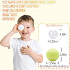 Ball Pit Balls for Kids, Plastic Refill 2.2 Inch Balls, 100 Pack, Bright Colors, Phthalate and BPA Free, Includes a Reusable Storage Bag with Zipper