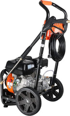 GPW3200 Gas Powered Foldable Pressure Washer 3200 PSI and 2.5 GPM, Soap Tank and Five Nozzle Set | Compact & Foldable