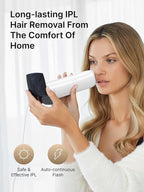 Ulike Laser Hair Removal for Women and Men, Air 3 Ice-Cooling IPL Hair Removal Device for Nearly Painless & Long-Lasting Results, 3 Modes & Auto Flashing for Fast Full Body Hair Removal from Home