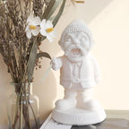Unpainted Military Garden Gnomes, Say What Again! Funny War Gnome, DIY Paint Your Own Funny Army Gnomes, Resin Soldier Statue, Dwarf Gangster Statue, Statue for Indoor Outdoor Lawn Yard Decorations