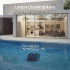 WYBOT C2 Vision AI Camera Cordless Pool Vacuum Robot for inground Pools, 8-in-1 Pool Cleaner, Ultra-fine Filtration, Brushless Motor Powerful Suction, Wall Climbing, Waterline Cleaning, Black Green