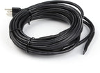 WarmlyYours Roof Snow De-Icing Heat Cable 80 ft., 5 Watts/ft. Heat Tape for Roof and Gutters, Ice Dam and Snow Damage Prevention System with Clips and Spacers (Ice Shield)