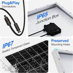 ECO-WORTHY 1600W Solar Tracker System: 8pcs 195W Monocrystalline Solar Panels, Expanded Version Dual-Axis Solar Tracking Kit with Power Box and Controller for Shed Farm Yard