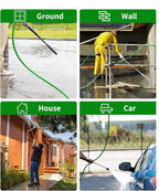 Pressure Washer Hose 50FT 3/8" for Cold and Hot Water 212°F, with Swivel Quick Connect, 4500PSI Kink Resistant Grade Steel Wire Braided, Power Washer Hose With 2pcs M22-14mm Adapter