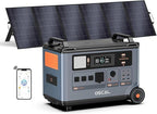 OSCAL 6000W Solar Generator With 500W Solar Panel,120V/240V Split Phase Voltage Portable Power Station PowerMax 6000, 4 * 6000w AC Output (9000W Surge),2400W MPPT Solar for Emergency 08