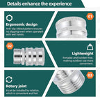 Quick Connect Hose Fittings，2025 upgraded version Garden Hose Quick Disconnect Set， Universal Fit 3/4 Inch GHT Stainless Steel, Water Hose Connector，Quick Release Hose Connector，3 Pack，