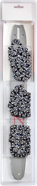 KAKEI 12 Inch Chainsaw Bar& Chain Combo for STIHL - 1/4" LP Pitch, .043" Gauge, 64 Drive Links for Stihl Pole Saws (3 Chains+ 1 Bar)