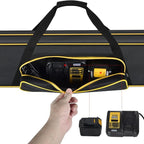Pole Saw Bag for WORX/for DEWALT/for Greenworks/for EGO Power+/for BLACK+DECKER Electric Telescoping ChainSaw, Cordless Power Saw Storage Case for Extension Tree Trimmer Attachment(Box Only)-Yellow