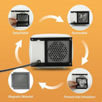 Rypet Dog House Heater with Thermostat, 200W/400W Safe Heater for Dog House Outdoor with 6 Ft Anti Chew Cord, Wall Mounted Chicken Coop Heaters Electric Warmer for Hound Kennel Cat Cage Chicken Coop