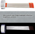Driveway Marker(High Brightness “Micro Prism ”Reflective Materials) 48 Inch 5/16" Dia,30PCS，Fiberglass Reflective Snow Stakes, for Snow Plow Parking Lots,Snow Stakes.