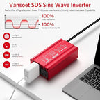 400W Peak Clipped Sine Wave Car Power Inverter DC 12V to AC(2 Outlets) 110V Car Charger Plug Adapter Power Converter with PD3.0 & QC18W Dual USB Charging Ports