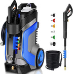 5000PSI Pressure Washer 4.0GPM High Power Washer with M22-14mm Pressure Hose 33FT,Powerwashers with 1/4" QC Compatible Surface Cleaner, 5 Nozzle and Soap Bottle for Home,Car,Patio (Blue)