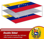 Venezuela Venezuelan Flag 3x5 ft Outdoor, Double Sided 3 Ply Heavy Duty Venezuela National Country Flag, 100% Quality Polyester Venezuelan Banner with Brass Grommets 4 Rows Stitches
