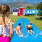 JAMBO 30FT x 8FT XXL MEGA Water Slide and 2 Bodyboard Updated Model– Extra Long Extra Wide Slip Splash and Slide for Kids, Heavy Duty Backyard Lawn Waterslide, Outdoor Water Toy