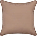 BrylaneHome 16" Square Toss Pillow - Patio & Outdoor - Patio & Outdoor - Water, Stain & Fade Resistant - Khaki