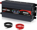 2000 Watt Inverter with LCD Display 12V DC to 110V/120V AC 60HZ Car Power Inverter with 2 AC Outlets & Dual USB Ports for Car RV Truck Camping
