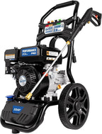 TOOLCY 3400 PSI Gas Pressure Washer, High-Performance 212cc OHV Engine, Reinforced Pump. Onboard Soap Tank, 30FT Hose, Spray Gun & 5 Nozzles, Max 2.8 GPM, Great for