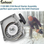 1128 080 2104 Recoil Starter Assembly for Stihl 044 046 MS440 MS460 Chainsaws Pull Start Assembly