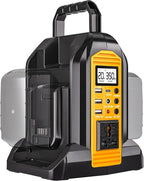 350W Power Inverter for Dewalt 20V 60V Li-ion Battery, 20V to 110V Pure Sine Wave Inverter with LED Light, Power Station Car Adapter Compact&Lightweight for Cars, RVs, Camping, Outdoor Use(Tool Only)