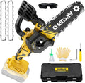 Mini Chainsaw 8 Inch for Dewalt 20V Max Battery, Brushless Cordless Pruning Chainsaw, Battery Powered Mini Chain saw for Wood Cutting, Tree Trimming (only tool)