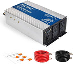 2000W Pure Sine Wave Inverter DC 12V to AC 120V, 4000W Peak Power with LED Display, Power Converter for Car, Truck, Solar, Home & Rechargeable Devices